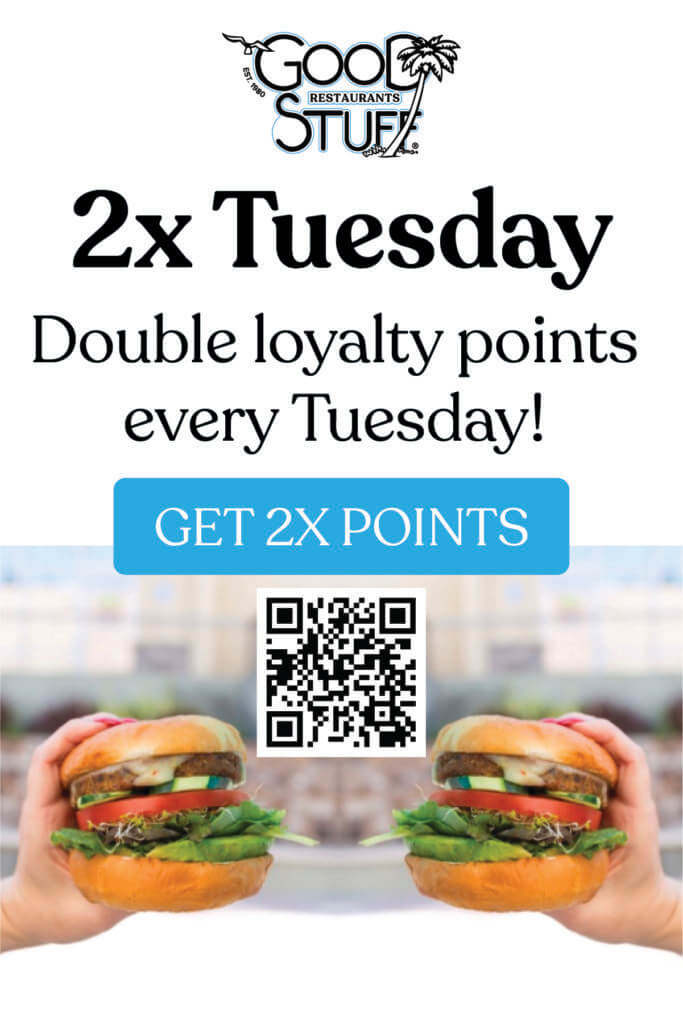 2x Tuesday Double Loyalty Points Every Tuesday. Get 2x Points!