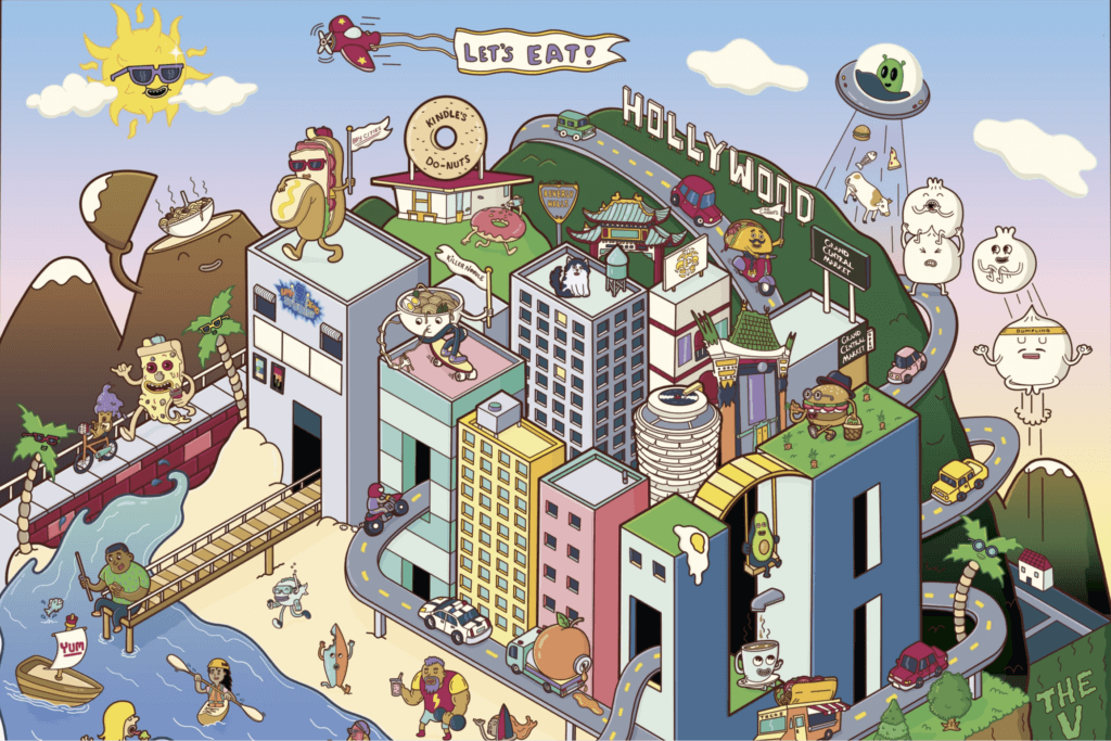 LA Times Article cover image. Illustration of LA