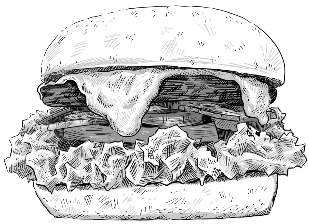 Hamburger Drawing